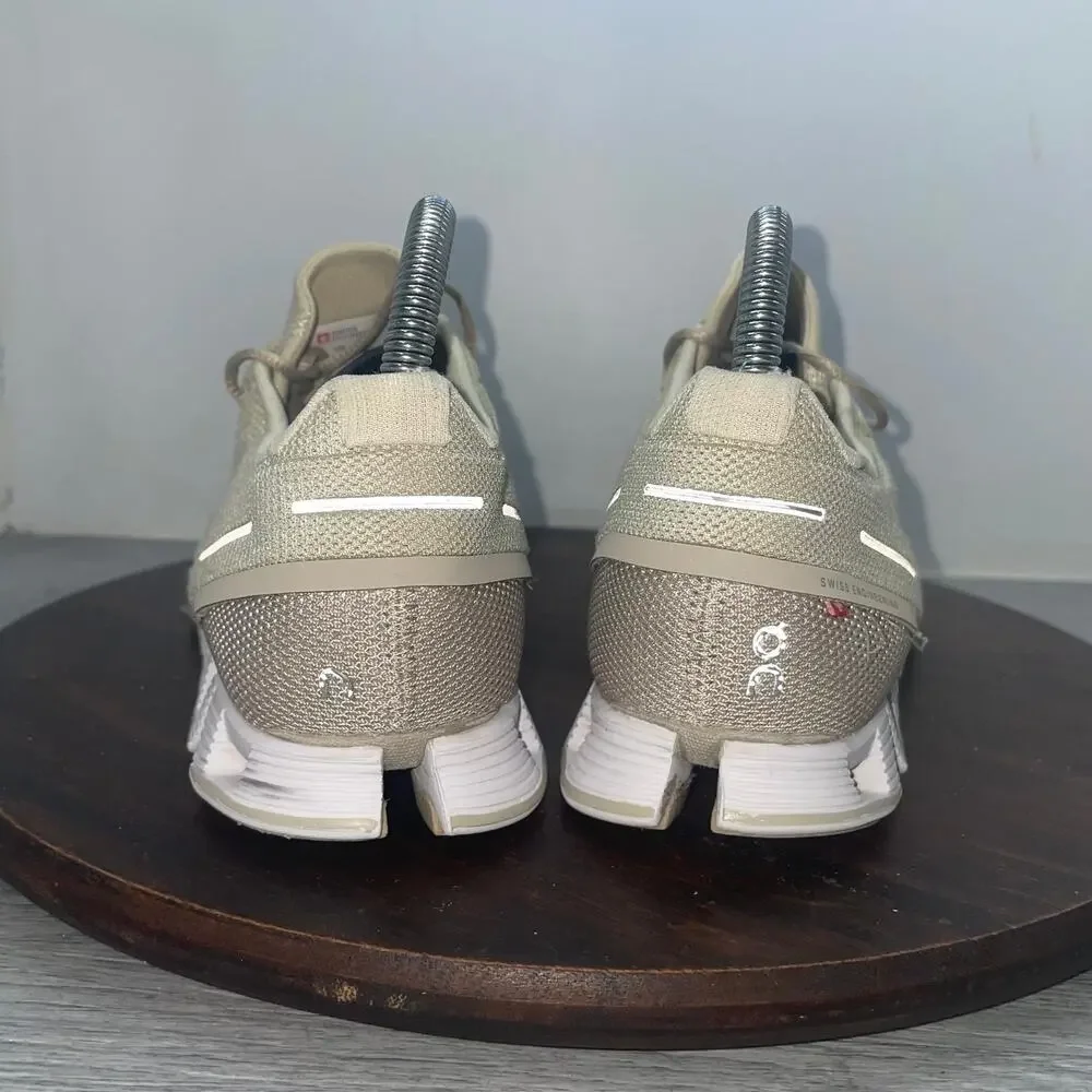 On Cloud 5 Women's Athletic Running Sneakers Shoes Cream/Sand Comfort Size 7.5